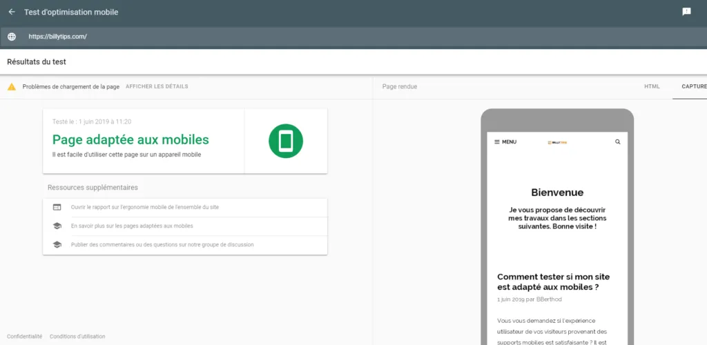 Comment tester si mon site est adapté aux mobiles ?