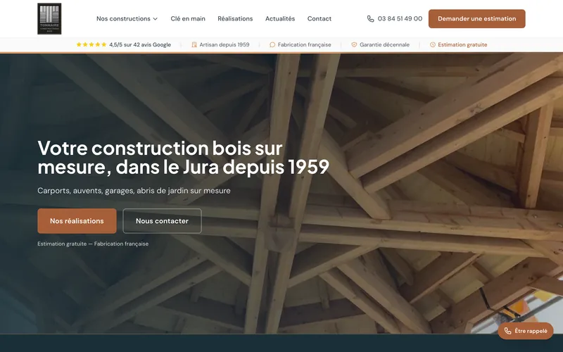 Page d'accueil du site tonnaire.fr